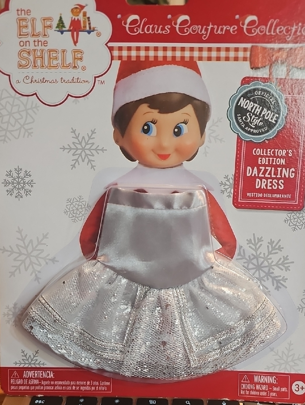 The Elf on the Shelf Claus Couture Collector's Dazzling Dress - Silver